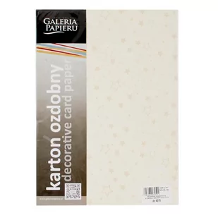 Galeria papieru Karton ozdobny Premium 220g/m2 STARS JASNOZŁOTY 20 arkuszy A4 - Opakowania i torebki na prezenty - miniaturka - grafika 1