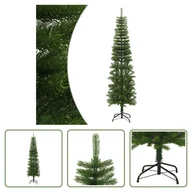 Choinki - The Living Store Sztuczna choinka ze stojakiem Slim 210 cm PE - miniaturka - grafika 1