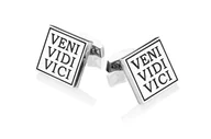 Spinki do mankietów i krawatów - Spinki do mankietów X2 Veni Vidi Vici - miniaturka - grafika 1
