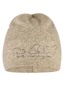 Czapeczki dla niemowląt - Sterntaler Czapka beanie w kolorze jasnobrązowym - miniaturka - grafika 1