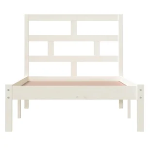 Lumarko Rama łóżka, biała, lite drewno sosnowe, 90x200 cm - Łóżka - miniaturka - grafika 5