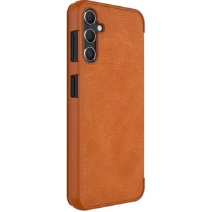 Nillkin Qin Leather etui skórzany pokrowiec z klapką portfel brązowe - Portfele - miniaturka - grafika 4