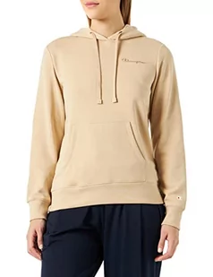 Champion Damska bluza z kapturem Legacy American Classics Powerblend Terry z małym logo, szarobrązowa, XL - Bluzy damskie - miniaturka - grafika 1