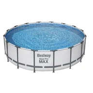 Baseny ogrodowe - Basen stelażowy Steel Pro MAX 488 x 122 cm szary Bestway - miniaturka - grafika 1