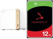 Serwery plików NAS i macierze dyskowe - Serwer plików Qnap TS-462-4G + Seagate IronWolf 12TB ST12000VN0008 - miniaturka - grafika 1