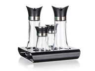 Pojemniki kuchenne - KOMPLET PRZYPRAWNIKÓW SÓL + PIEPRZ + OCET + OLIWA - miniaturka - grafika 1