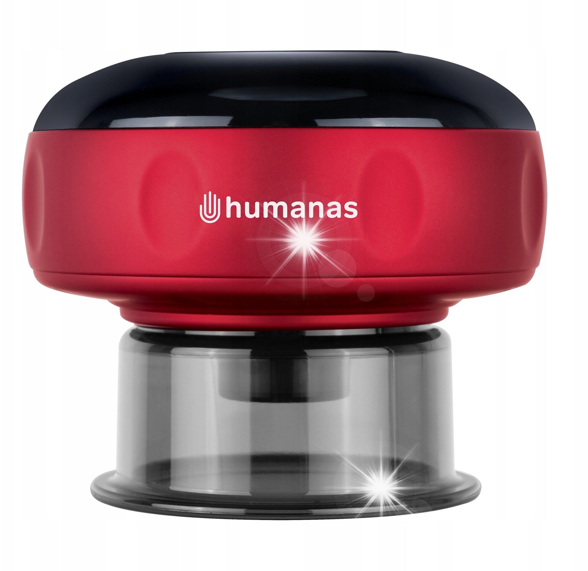 Masażer Elektroniczna rozgrzewająca bańka - masaż/cellulit - Humanas BB01 czerwona