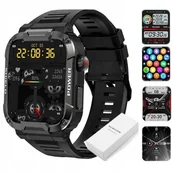 Smartwatch - Zegarek męski SMARTWATCH SMS PL MENU POŁACZENIA - miniaturka - grafika 1