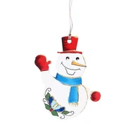 Ozdoby bożonarodzeniowe - Zawieszka świąteczna - bałwanek - miniaturka - grafika 1