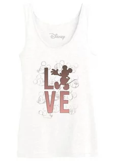Koszulki i topy damskie - Damska koszulka bez rękawów Disneya, biały, L - grafika 1