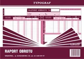 Druki akcydensowe - Typograf Druk Raport Obrotu A4 2049 TP097 - miniaturka - grafika 1
