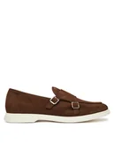 Mokasyny męskie - BOSS Mokasyny Sienne 50541760 Brązowy - miniaturka - grafika 1