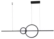 Lampy sufitowe - Lampa wisząca okręgi Sara AZ5259 LED 35W metalowa czarna - miniaturka - grafika 1