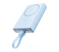 Powerbanki - Joyroom JR-PBM01 10000mAh 20W Magnetyczny z podstawką Niebieski - miniaturka - grafika 1