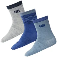 Skarpetki damskie - Helly Hansen Dziecięce skarpety wełniane K 3PK, 953 szary melanż, 26-28 - miniaturka - grafika 1