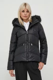 Kurtki damskie - Calvin Klein kurtka puchowa damska kolor czarny zimowa - grafika 1