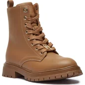 Buty dla dziewczynek - Tommy Hilfiger Skórzane botki - miniaturka - grafika 1