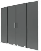 Parawany nawannowe - Mexen Velar L Duo parawan nawannowy 2-skrzydłowy rozsuwany 200 x 150 cm, grafit, biały - 896-200-003-42-20 - miniaturka - grafika 1