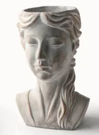 Donice - Osłonka głowa twarz betonowa szara 12 cm - miniaturka - grafika 1