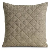 Poszewki na poduszki - Poszewka EUROFIRANY Len 45 x 45 cm Ciemnobeżowy - miniaturka - grafika 1