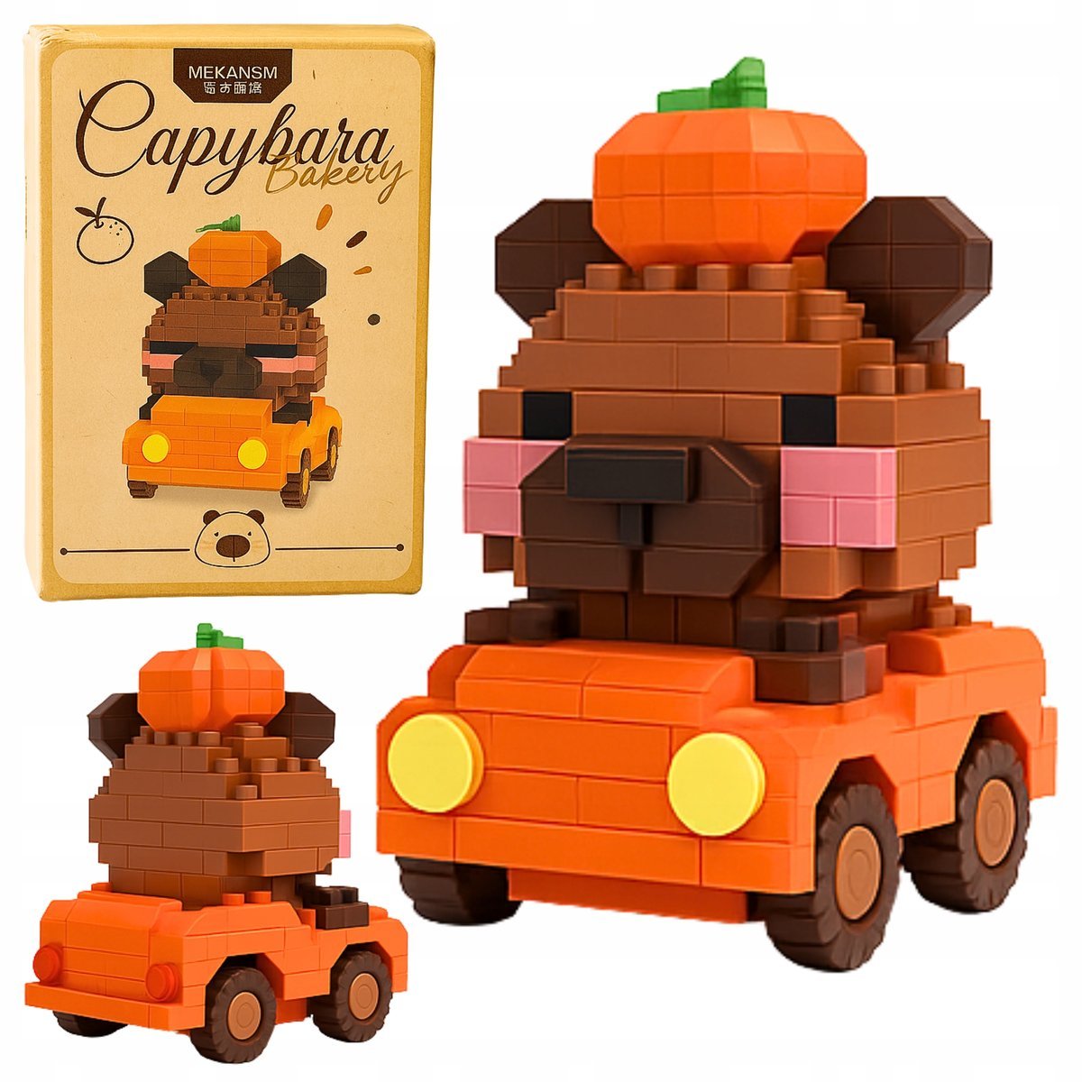 Zestaw Klocków Kapibara Samochód Klocki Capybara Do Zbudowania 304 el