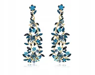 Kokony niemowlęce - KOLCZYKI NIEBIESKIE KWIATUSZKI Z KOLEKCJI BLOSSOM (P8157AU/2/N) - miniaturka - grafika 1