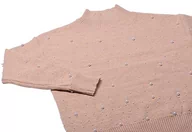 Swetry damskie - Nascita Damski sweter z cekinami, elegancki sweter akryl beżowy rozmiar XS/S, beżowy, XS - miniaturka - grafika 1