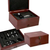 Korkociągi i otwieracze - Zestaw akcesoriów do wina Zestaw do wina 8-częściowy korkociąg Akcesoria do wina Zestaw prezentowy - miniaturka - grafika 1