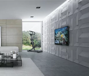 60x60 cm VT - PB26 (S51 ciemny szary - mysi) Ori - panel dekor 3D beton architektoniczny A - Elewacje - miniaturka - grafika 1
