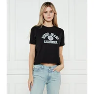 Koszulki i topy damskie - Guess Jeans T-shirt Cropped Fit - miniaturka - grafika 1
