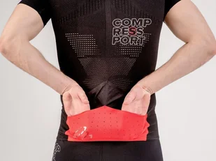 COMPRESSPORT Triathlonowa koszulka kompresyjna TRIATHLON POSTURAL AERO TOP czarna - Koszulki sportowe męskie - miniaturka - grafika 4
