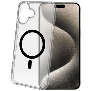 Etui CELLY Gelskinmag do Apple iPhone 16 Plus Przezroczysto-czarny - Etui i futerały do telefonów - miniaturka - grafika 1