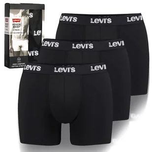 LEVI'S Bokserki Męskie Czarny 3pak Rozmiar S - Majtki męskie - miniaturka - grafika 1