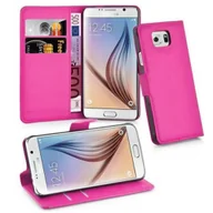 Etui i futerały do telefonów - Etui Cadorabo do Samsung Galaxy S6 w kolorze różowym z magnetycznym zamknięciem na telefon komórkowy - miniaturka - grafika 1