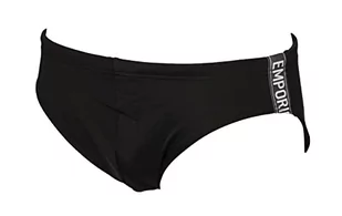 Emporio Armani Swimwear Emporio Armani Denim Tape Swim Briefs, czarne, 54, czarny, 54 - Kąpielówki męskie - miniaturka - grafika 1