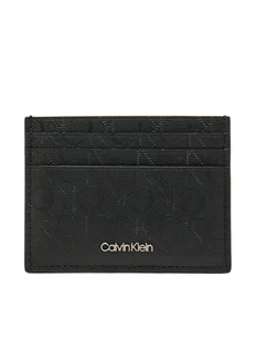 Calvin Klein Etui na karty kredytowe Ck Must Mono Cardholder 6cc K50K512701 Czarny - Etui na dokumenty i karty - miniaturka - grafika 1
