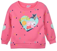 Moda i Uroda OUTLET - Różowa bluza dziewczęca z aplikacją - Peppa Pig - miniaturka - grafika 1