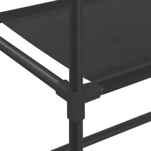 Lumarko 2-poziomowy stojak nad pralkę, czarny, 71x29,5x170,5 cm, żelazo - Półki łazienkowe - miniaturka - grafika 9