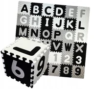 Maty edukacyjne - MATA EDUKACYJNA ALFABET PUZZLE PIANKOWE 180x180CM - miniaturka - grafika 1