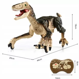 Dinozaur Velociraptor zdalnie sterowany pilot port usb dźwięki QX024B - Zabawki zdalnie sterowane - miniaturka - grafika 4