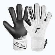 Piłka nożna - Rękawice bramkarskie dziecięce Reusch Attrakt Freegel Silver white/black - miniaturka - grafika 1