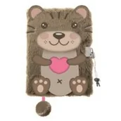 Szkolne artykuły papiernicze - St. Majewski Pamiętnik A5 Włochacz z kłódką 3D My Little Friend, Otter 96 kartek - miniaturka - grafika 1