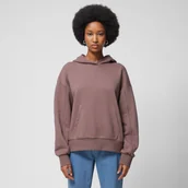 Bluzy damskie - Damska bluza dresowa nierozpinana z kapturem Outhorn OTHWSS24TSWSF1154 - brązowa - miniaturka - grafika 1