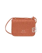 Torebki damskie - Armani Exchange Women's Essential, Liz Pebble Embossed Logo Crossbody Bag, Coconut, Coconut, jeden rozmiar - miniaturka - grafika 1