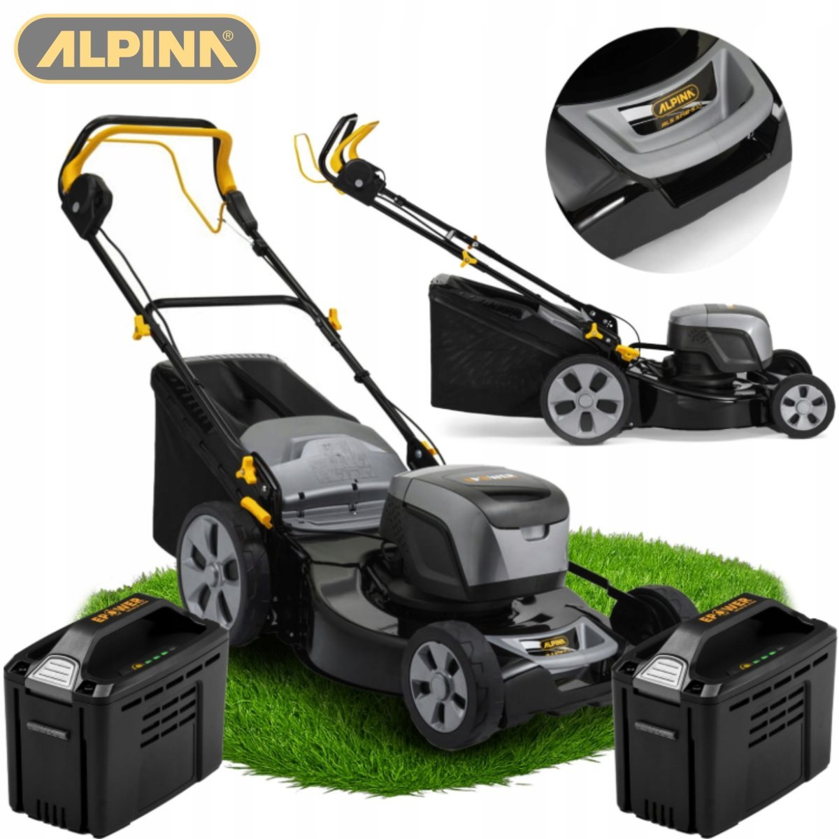 Alpina Kosiarka Akumulatorowa AL5 5148 S Li z Napędem 51cm 2x Aku 5Ah