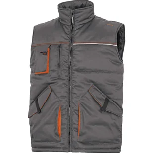 Delta Plus Kamizelka mach, z dużą ilością kieszeni, z poliestru i bawełny kolor szary rozmiar 3XL STOC2GR3X STOC2GR3X - Odzież robocza - miniaturka - grafika 1