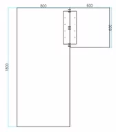 Stoły i stoliki do biura - B2B Partner Biurko Flexible L 1800 x 1400 mm, antracyt 468276 - miniaturka - grafika 1