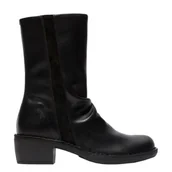 Botki damskie - Botki Fly London MECY Black/Black Rug/Oil Suede P211092000 - miniaturka - grafika 1