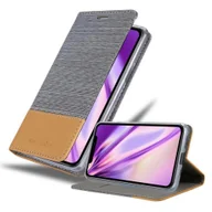 Etui i futerały do telefonów - Cadorabo Etui na Apple iPhone 11 PRO (XI PRO) w kolorze LIGHT GREY BROWN Etui na telefon komórkowy z magnetycznym zamknięciem, funkcją podstawki i miejscem na kartę Etui Etui ochronne Etui z klapką w stylu książki - miniaturka - grafika 1
