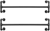 Wieszaki i stojaki - Zestaw 2 wieszaków ściennych na ubrania 110 cm - miniaturka - grafika 1